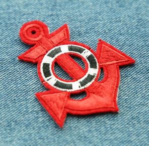 Anchor Navy Design Embroidered Patch