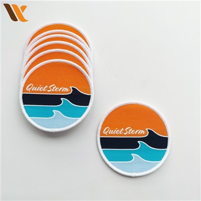 Factory Custom Logo Woven Patch Fabric Badge